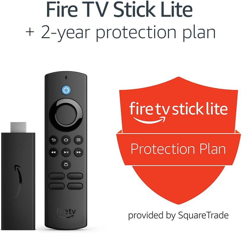 Amazon Fire TV Stick Lite, HD streaming with Alexa, free  live TV, great for new streamers, easy setup, Alexa Voice Remote Lite