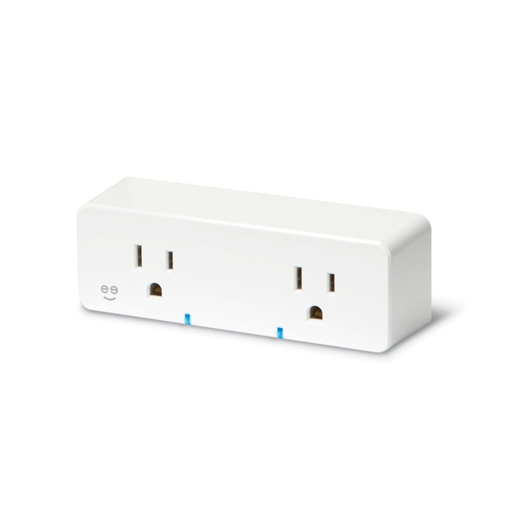 Geeni Switch Duo Double Smart Plug, White, 2 Outlets – No Hub Compatible with Alexa and Google Assistant, Requires 2.4 GHz Wi-Fi