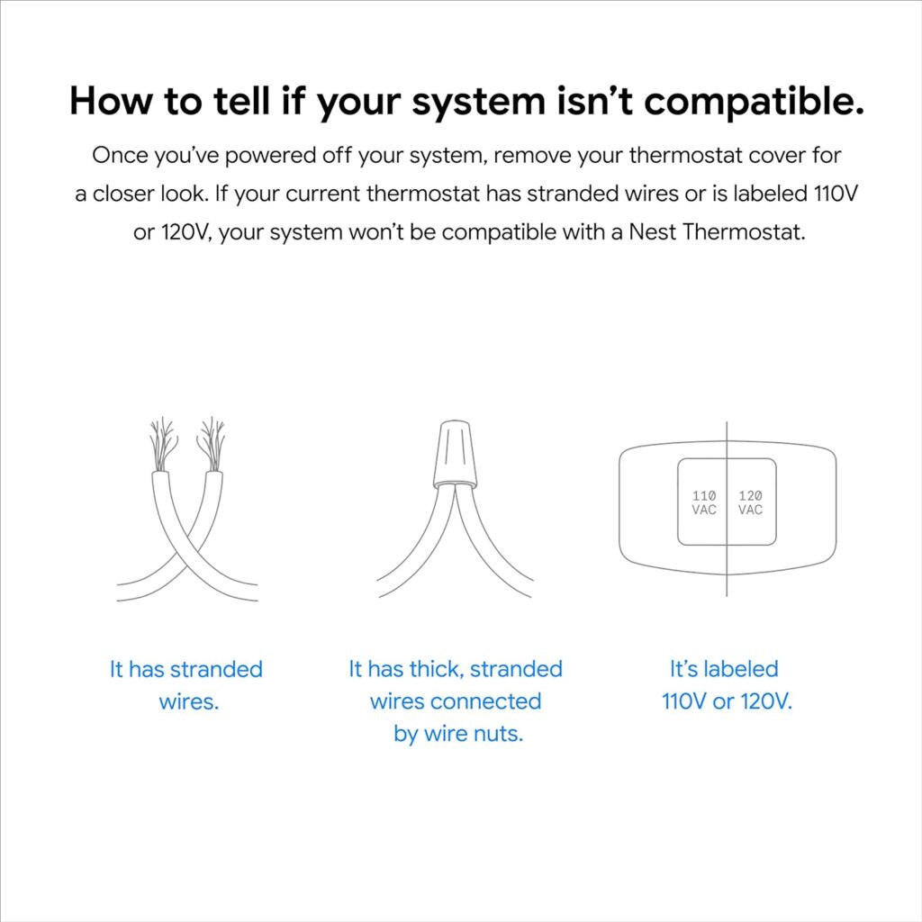 Google Nest Thermostat - Smart Thermostat for Home - Programmable Wifi Thermostat - Snow