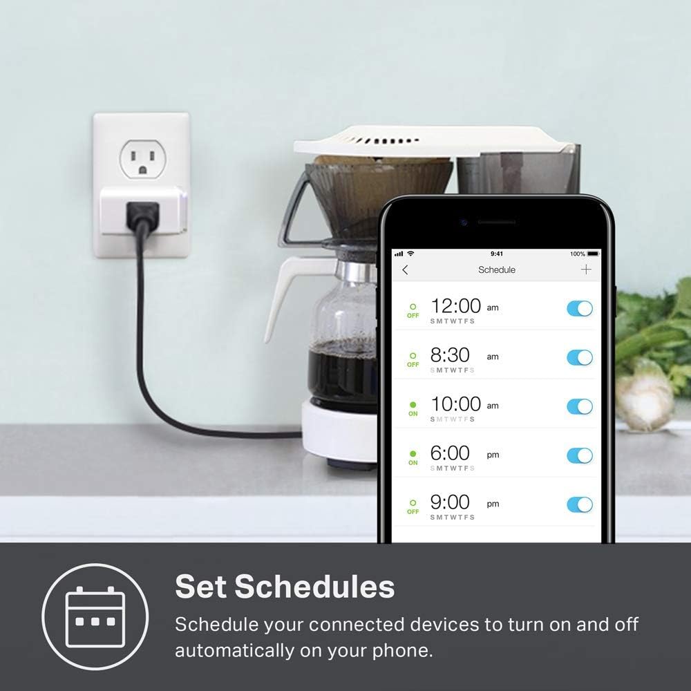 Kasa Smart Plug Mini, Smart Home Wi-Fi Outlet Works with Alexa  Google Home, Wi-Fi Simple Setup, No Hub Required – A Certified for Humans Device (HS105)