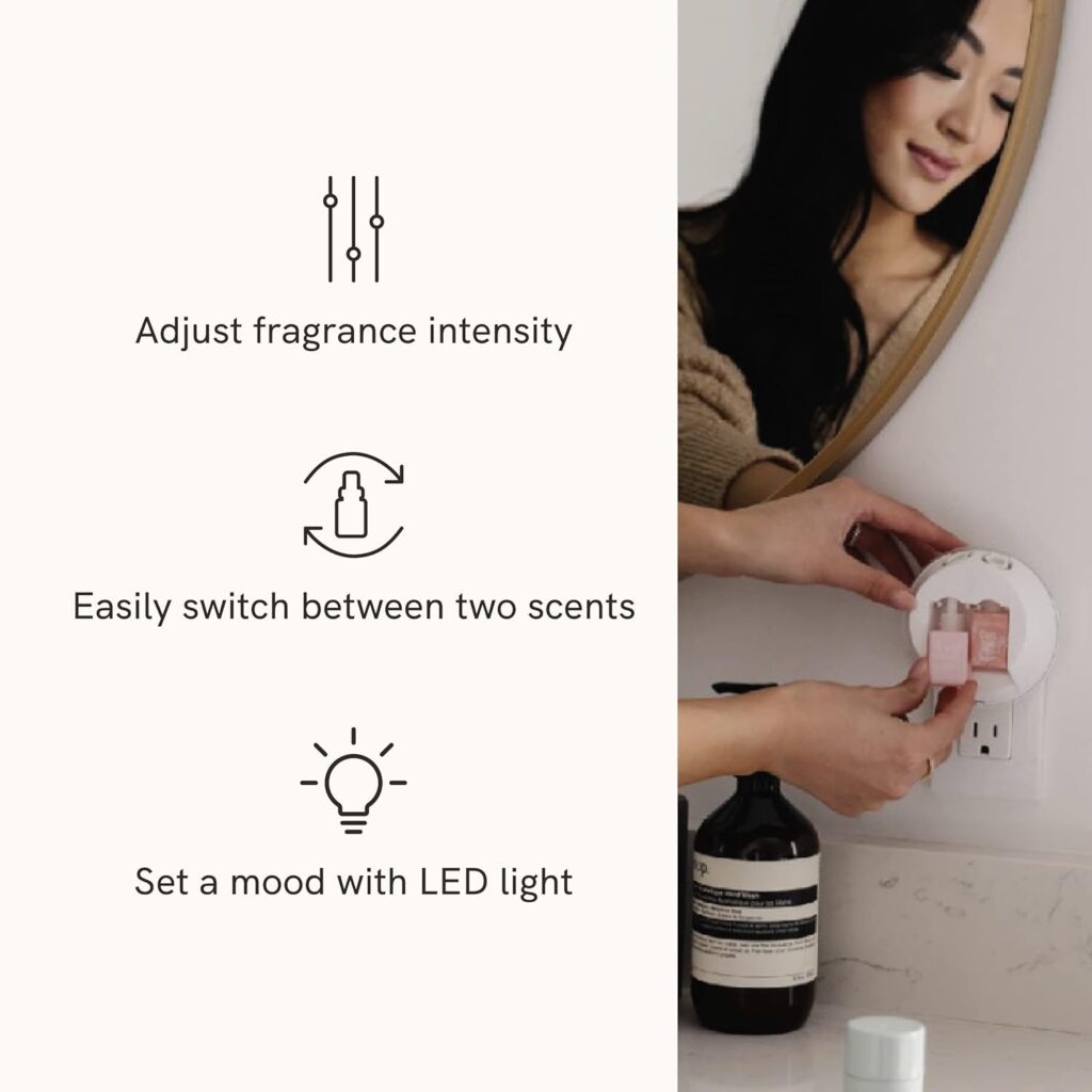 Pura - Smart Home Fragrance Device Starter Set V3 - Scent Diffuser for Homes, Bedrooms  Living Rooms - Includes Fragrance Aroma Diffuser  Two Fragrances - Abbott