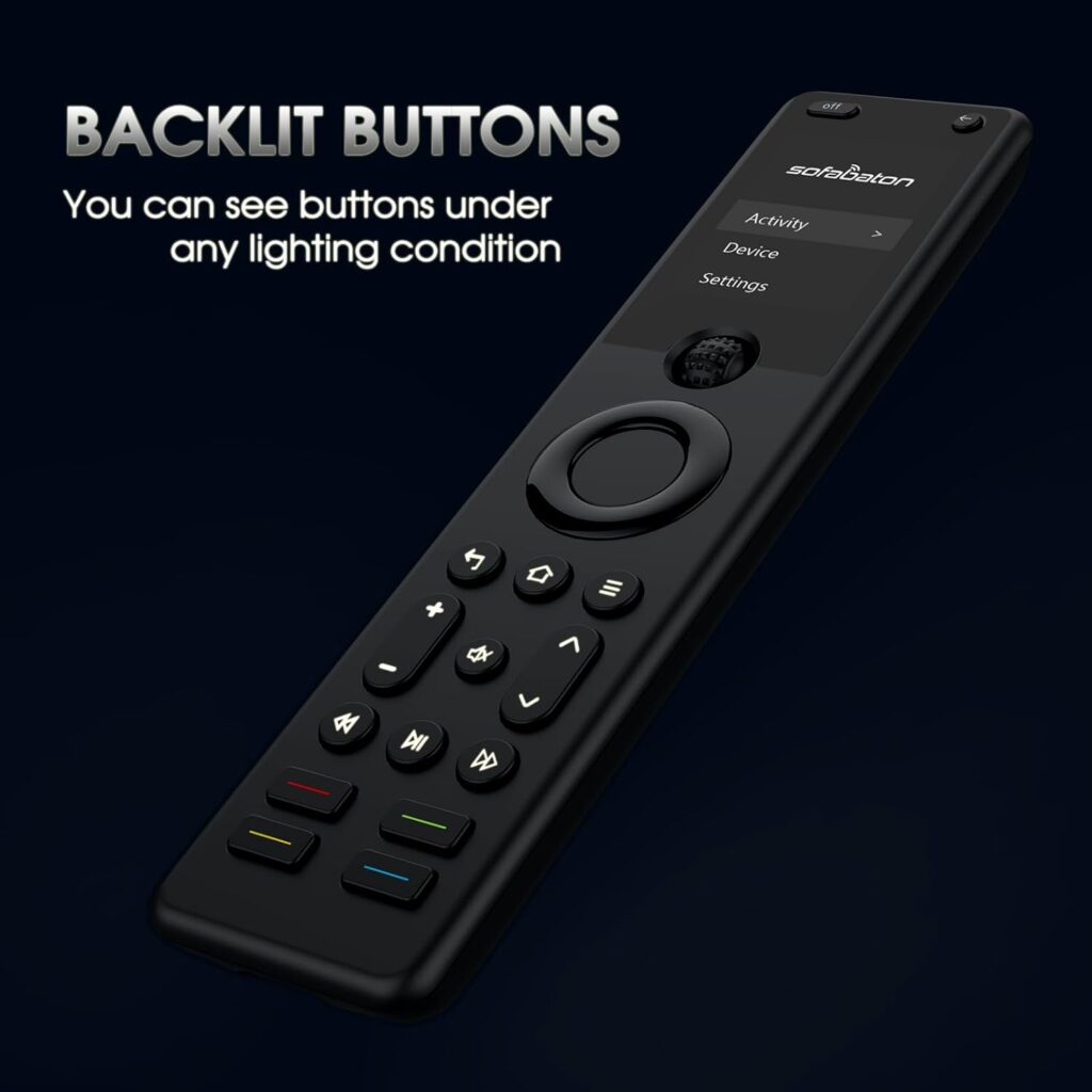 SofaBaton X1 Universal Remote Control with Hub, Customizable APP  One-Touch Activities, Smart Universal TV Remote Compatible with IR/Bluetooth/WiFi Devices