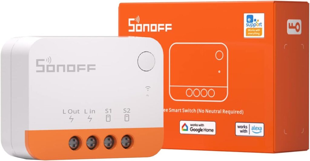 SONOFF ZBMINIL2 Extreme Zigbee Smart Light Switch (2 Way), Works with Alexa, SmartThings Hub, Google HomeSONOFF ZBBridge-P, ZigBee Hub Required, No Neutral Required- A Certified for Humans Device